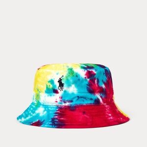 Polo by Ralph Lauren Pink and Blue Tie-Dye Bucket Hat